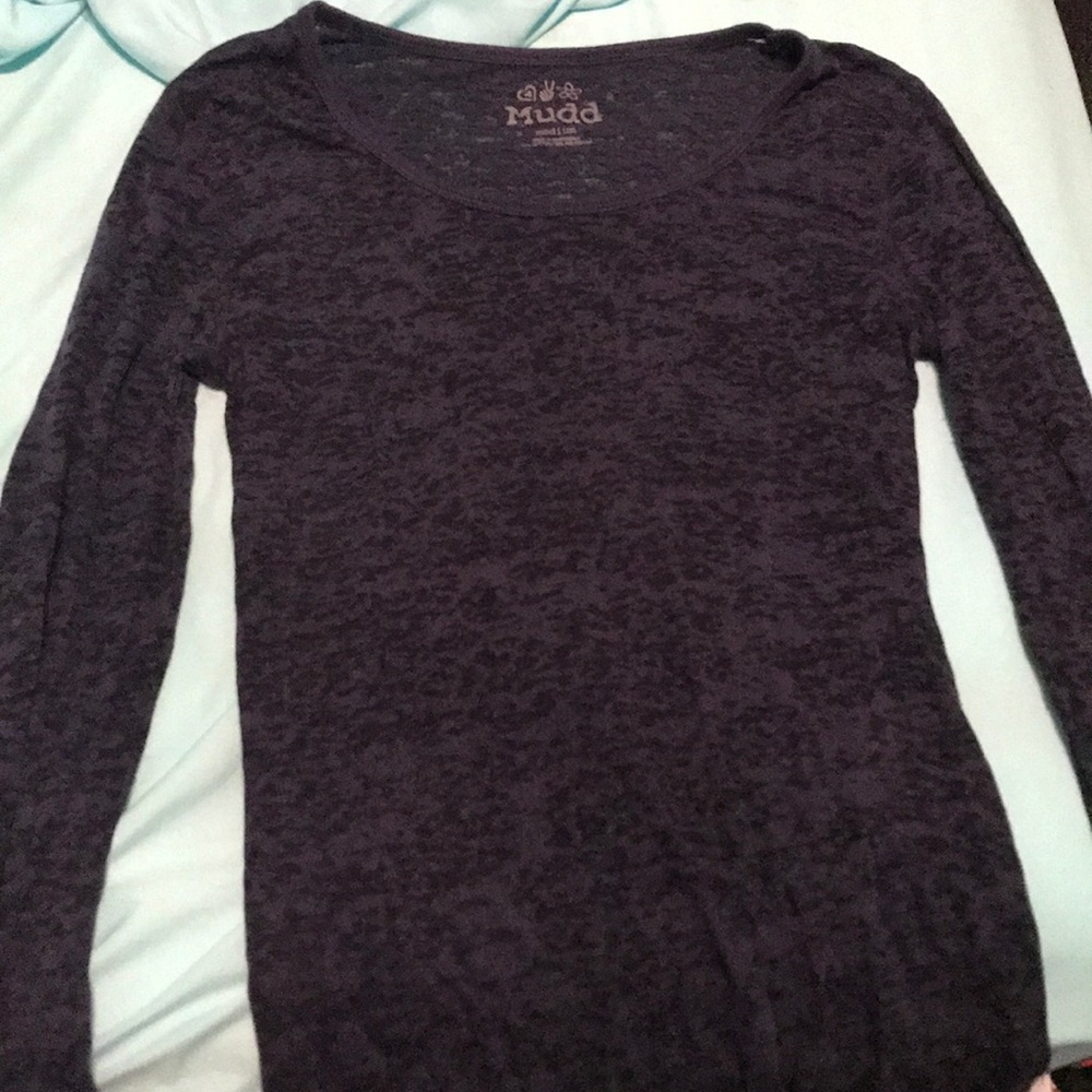 Part way see through long sleeve